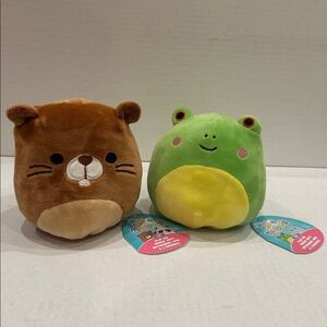 NWT Squishmallows Flip-A-Malllows 5” Bundle – Chip & Rocky + Wendy & Hank Plush